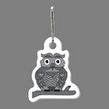 Zippy Clip - Animated Owl (Shaded) Tag W/ Clip Tab